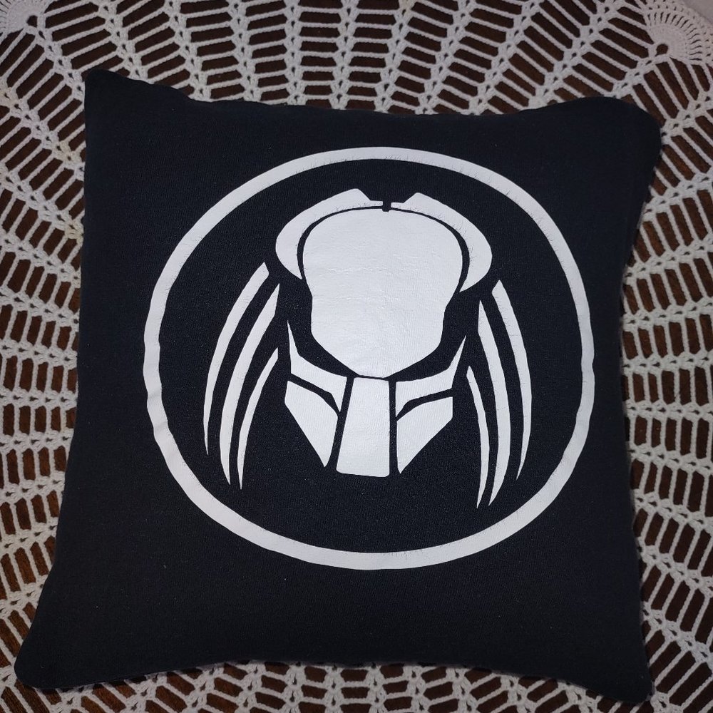 Rag Frog Revival Up-cycled Predator Throw pillow COVER ONLY  size 10"x10"